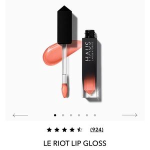 LE RIOT LIP GLOSS (PEACH KWEEN) HAUS LABS